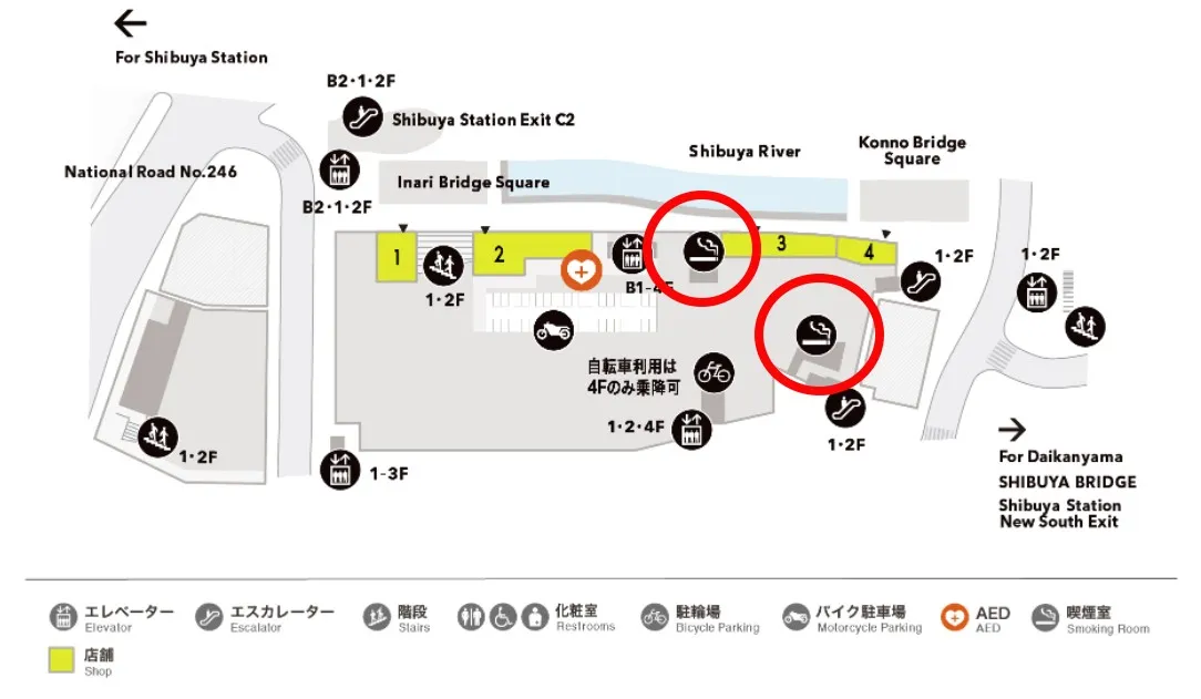 渋谷ストリーム 1階フロアマップ