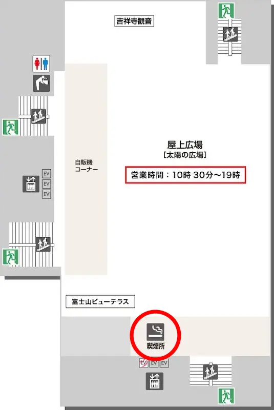 東急百貨店 吉祥寺店のフロアマップ