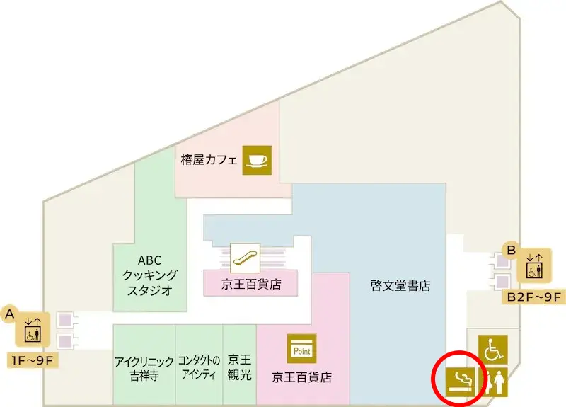 kirarina京王吉祥寺7階のフロアマップ