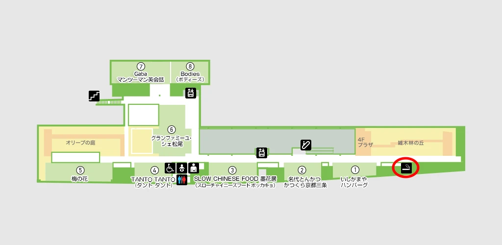 成城コルティのフロアマップ